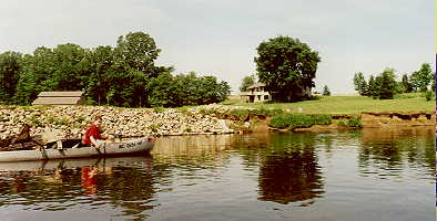 Eroding banks
 caused by poor land use practices.